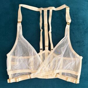 Bordelle Art Deco Bralette in Cream